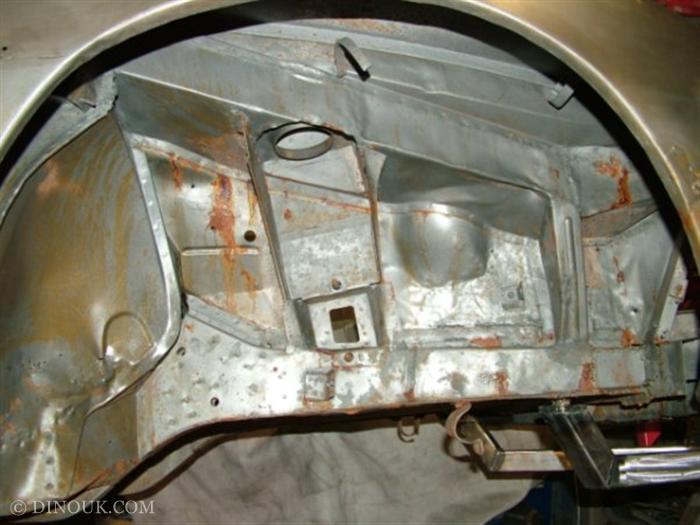 buckled front end